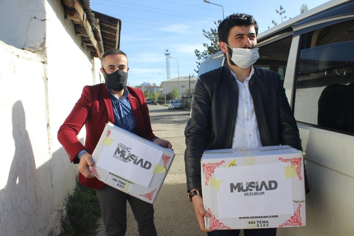 M&Uuml;SİAD Erzurum Şubesi Ramazan Ayında 2 bin den fazla aileye yardım