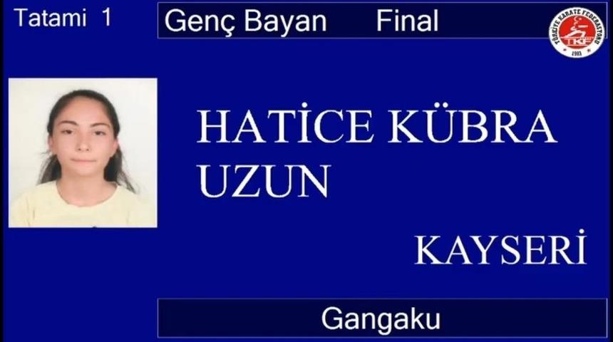 Hatice K&uuml;bra Uzun Online Kata Şampiyonasında birinci oldu