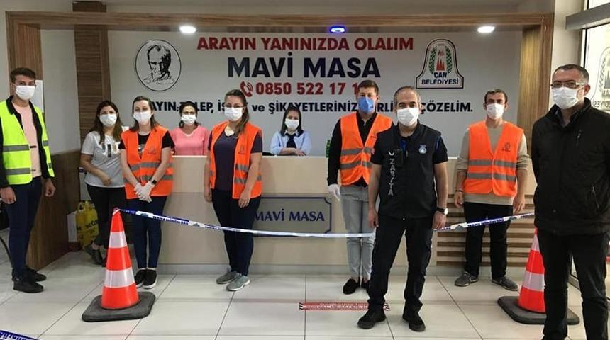 &Ccedil;an Mavi Masa bir telefon kadar yakın