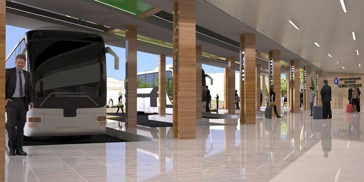 Elmalı yeni otogarı kaba inşaatı bitti G3