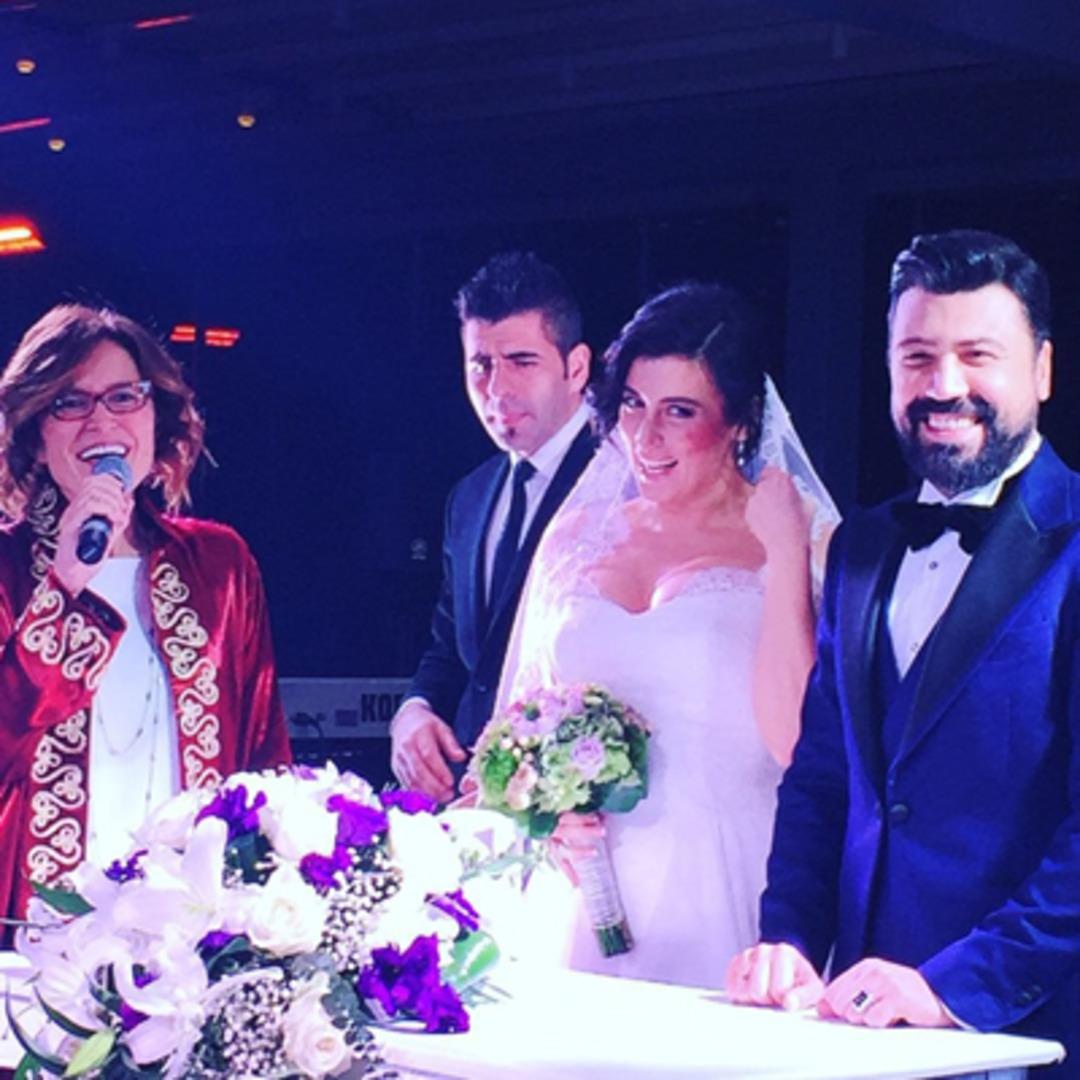 B&uuml;lent Emrah Parlak ve Burcu G&ouml;nder evlendi
