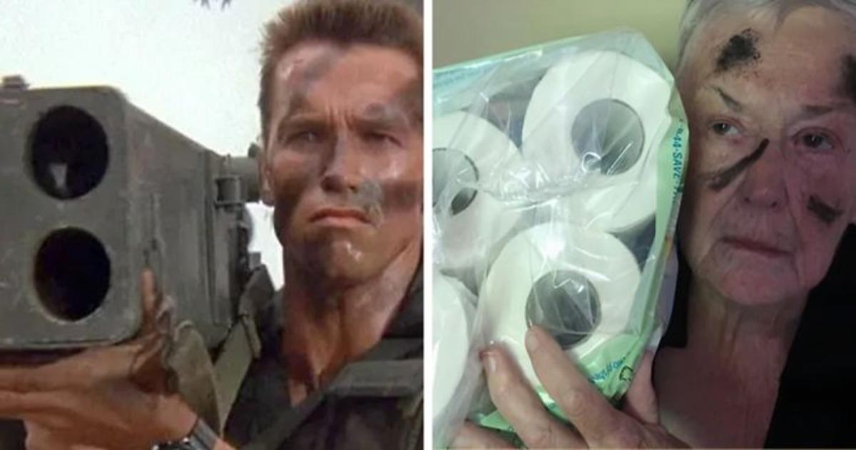 Karantinada canı sıkılan 83 yaşındaki kadın &uuml;nl&uuml; sahneleri ve tabloları yeniden yorumladı