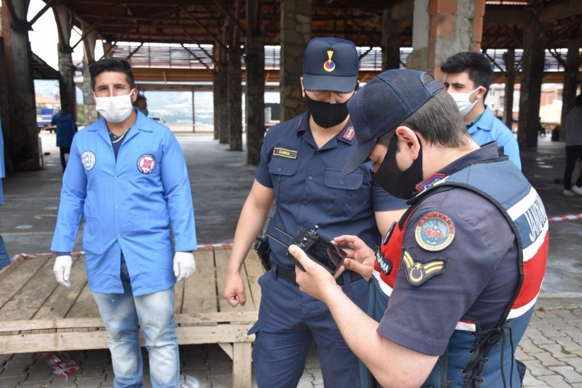 Cuma namazında drone ile ateş &ouml;l&ccedil;&uuml;m&uuml; yapıldı