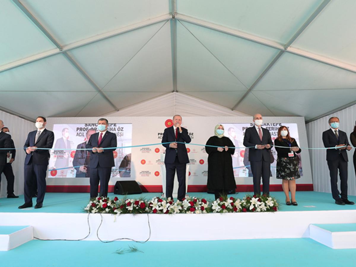 Sancaktepe Prof. Dr. Feriha &Ouml;z Acil Durum Hastanesi a&ccedil;ıldı! Cumhurbaşkanı Erdoğan'dan &ouml;nemli a&ccedil;ıklamalar