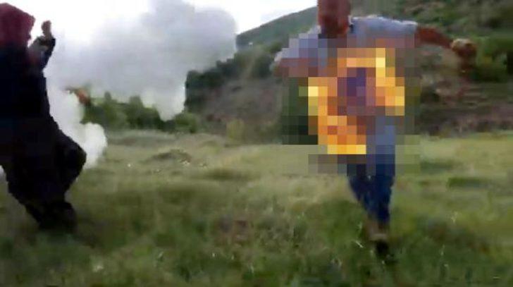 Çankırı'da korkunç olay! Kendini ateşe verdi G1