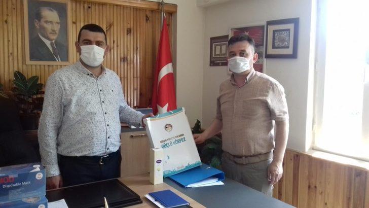 Körfez’de muhtarlara maske dağıtıldı G1