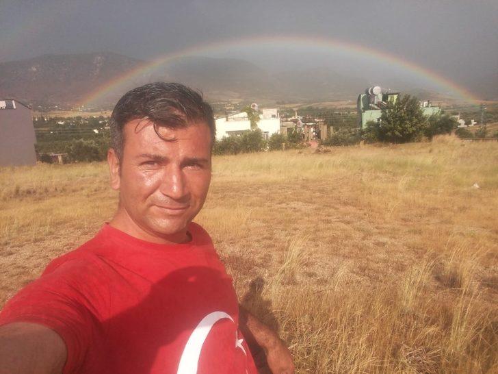 Yağmur sonrası oluşan gökkuşağını anlattı G1