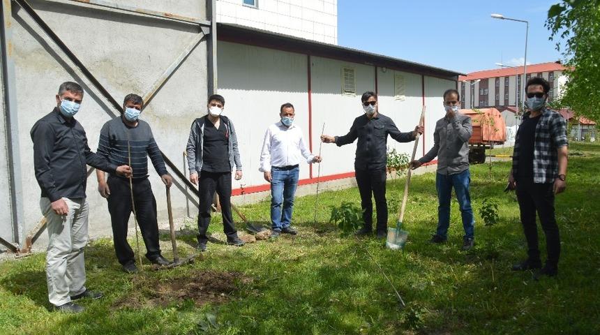 Fedakar sağlık çalışanlarına ağaç dikme etkinliği düzenlendi