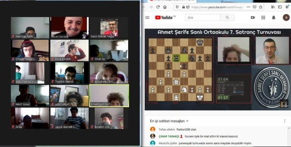 Geleneksel satran&ccedil; turnuvası online olarak yapıldı