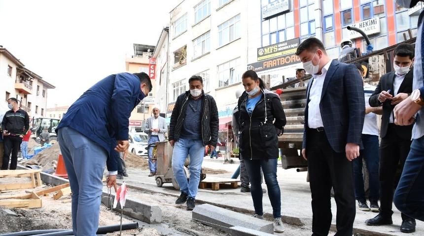 Başkan Din&ccedil;er &ccedil;alışmaları inceledi