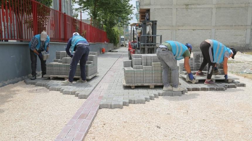 Eyy&uuml;biye&rsquo;de yol yapım &ccedil;alışmaları s&uuml;r&uuml;yor