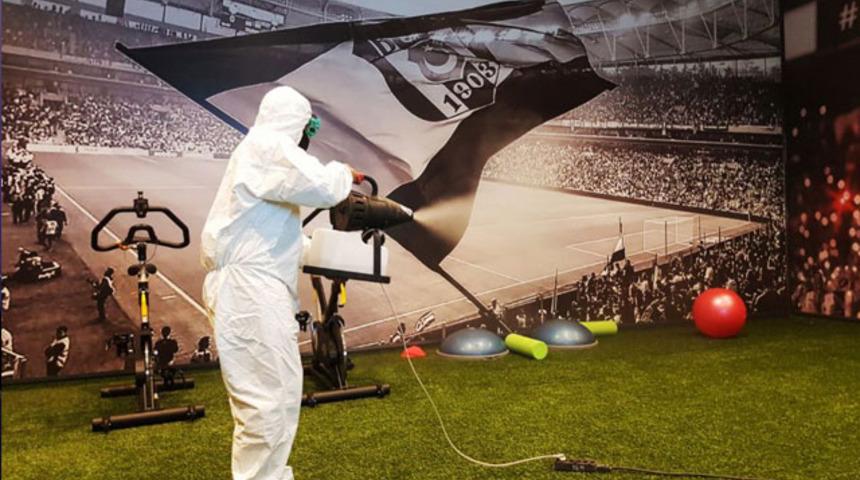 Vodafone Park'ta dezenfeksiyon çalışması