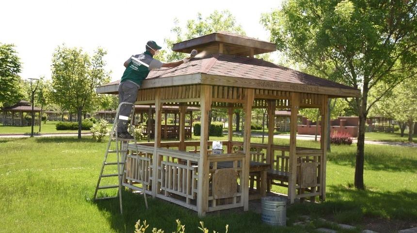 Karatay&rsquo;ın parkları normalleşme d&ouml;nemi i&ccedil;in hazır