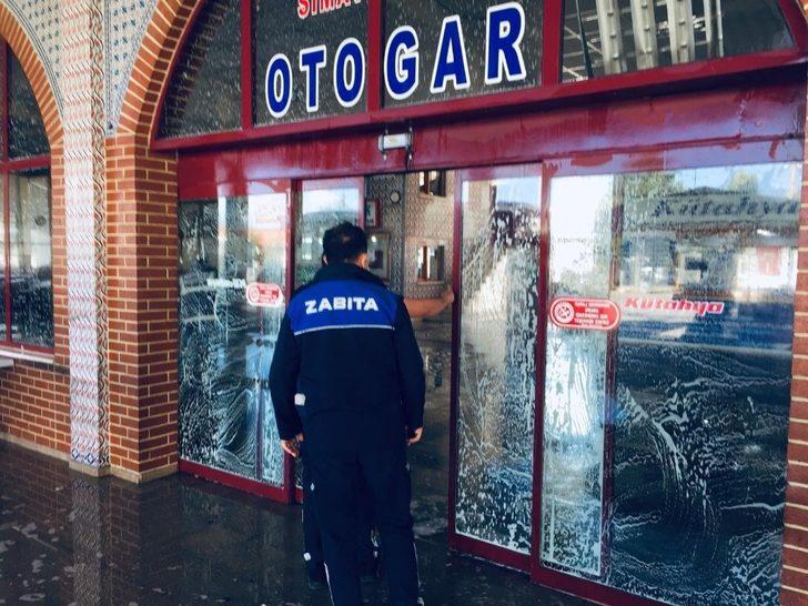 Otogarda dezenfekte çalışması G4