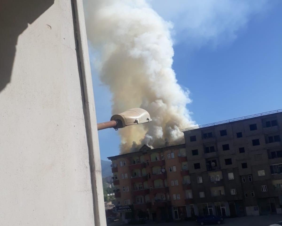Y&uuml;ksekova&rsquo;da korkutan yangın