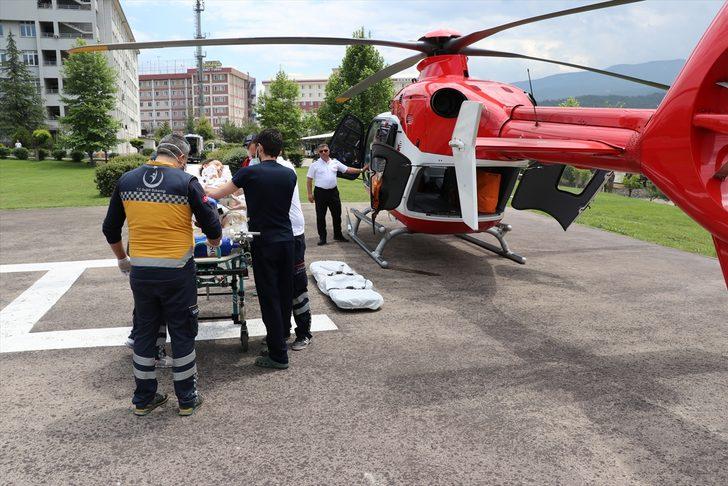 Ambulans helikopter doğum yapan kadın için havalandı G2