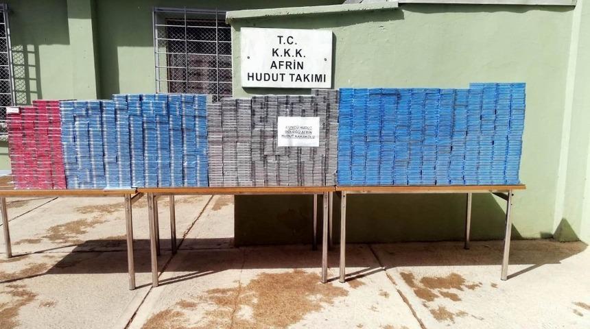 Sınırda ka&ccedil;ak sigara ele ge&ccedil;irildi