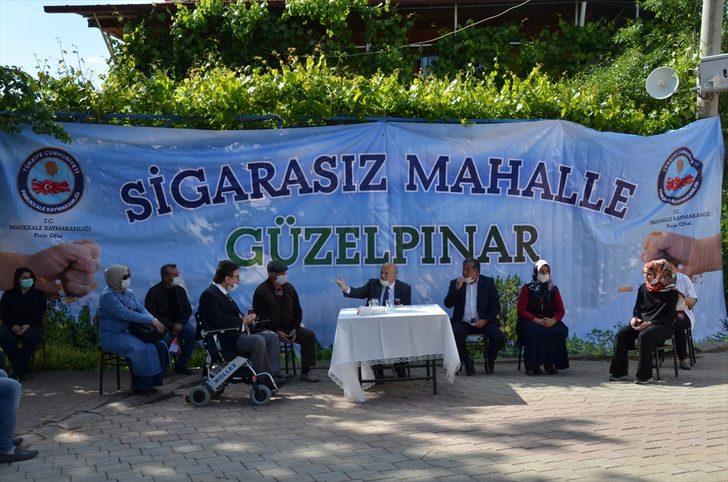 Denizli'de sigarasız mahalleye "tütün mamulleri kullanılmamaktadır" tabelası asıldı G2