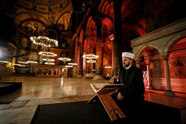 Ayasofya'da düzenlenen fetih anması