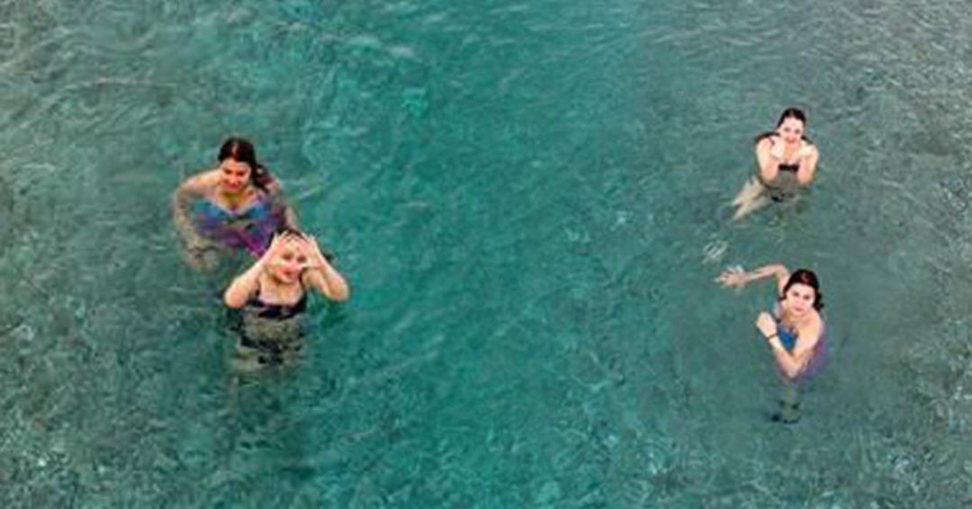 Konyaltı Sahili sabahın ilk ışıklarıyla doldu