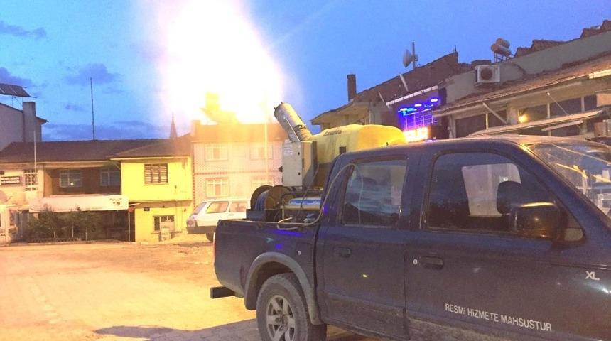 Hisarcık Belediyesinden haşere ila&ccedil;lama &ccedil;alışması