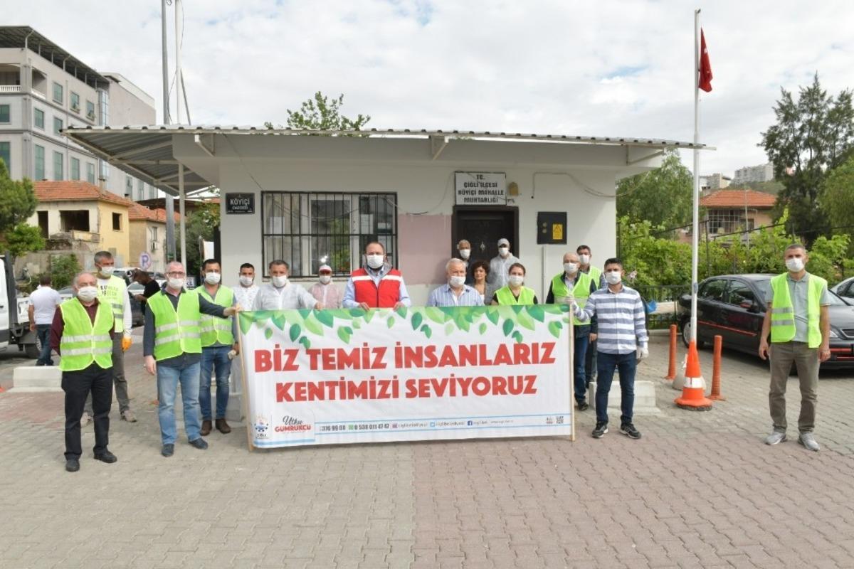 &Ccedil;iğli mahallelerinde ikinci tur temizlik başladı