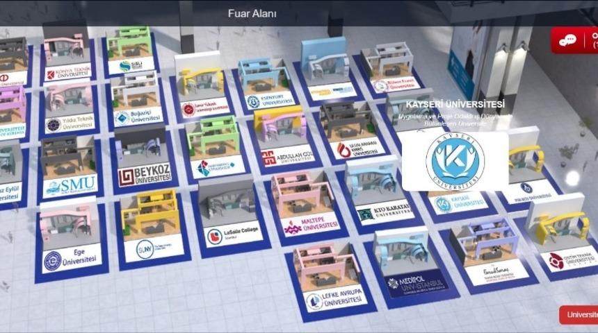 Kayseri &Uuml;niversitesi, Online &Uuml;niversite Tercih Fuarına Katıldı