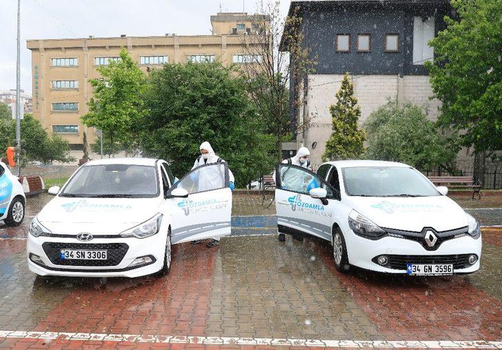 Sultangazi’de sürücü kursları ve araçları dezenfekte edildi G3