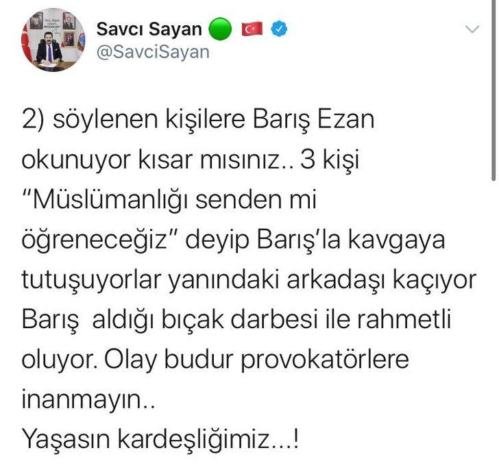 Başkan Sayan: “Provokatörlük yapanlara gereken cevabı vermezsek daha çok Barışlar kaybederiz” G3
