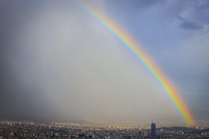 Başkent’te gökkuşağı görsel bir şölen oluşturdu G1