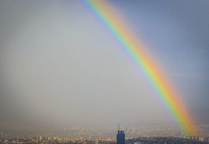 Başkent’te gökkuşağı görsel bir şölen oluşturdu G3
