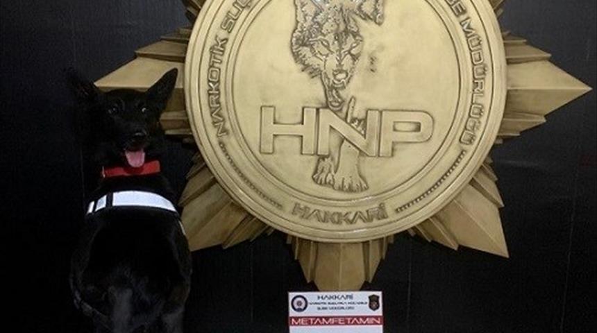 Hakkari'de 8 kilo 800 gram sentetik uyuşturucu ele geçirildi