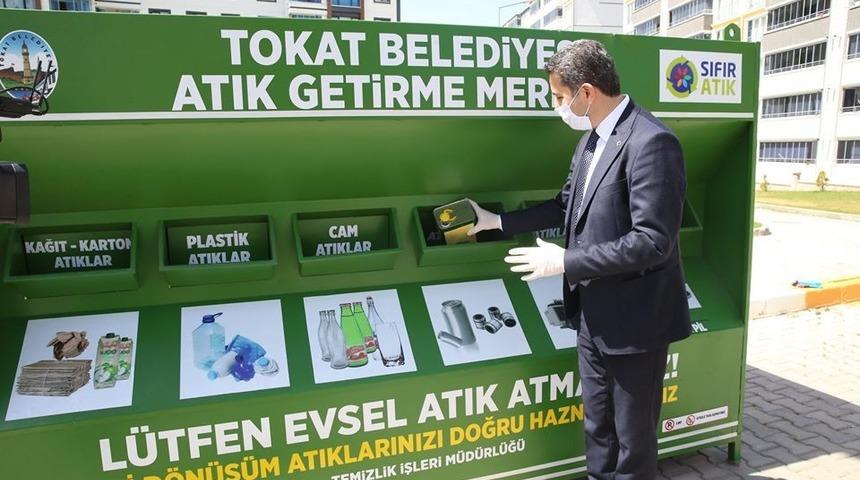 Tokat&rsquo;ta mobil atık merkezi
