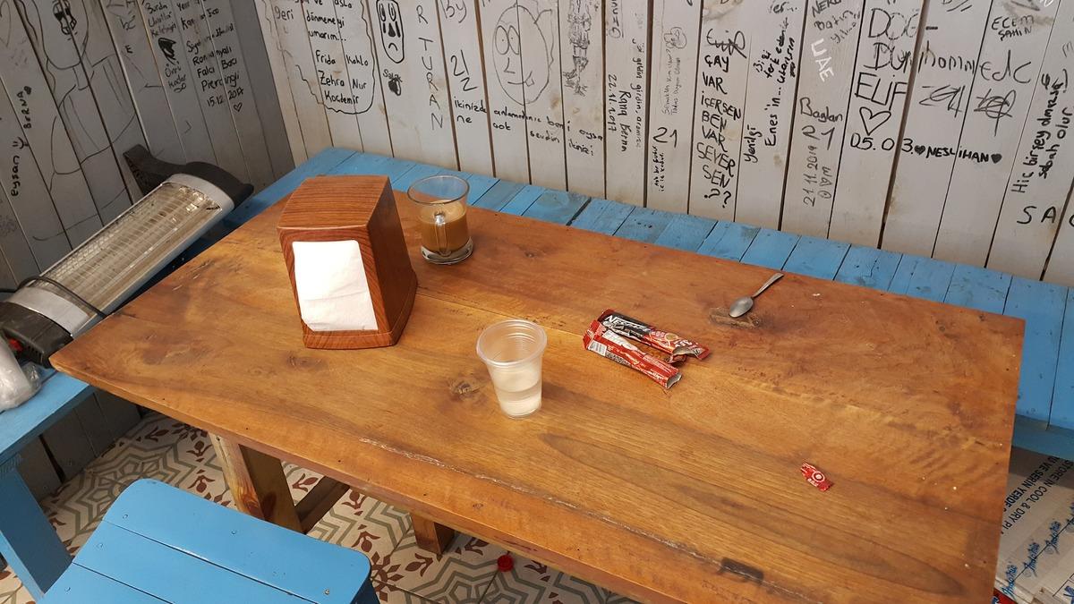&Ccedil;alacak bir şey bulamayınca oturup kahve i&ccedil;tiler