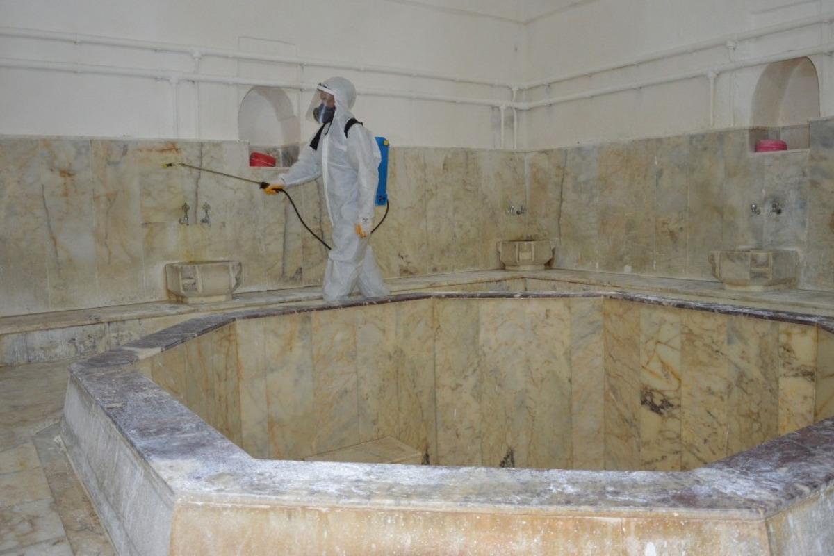 Kaplıca tesislerine dezenfekte