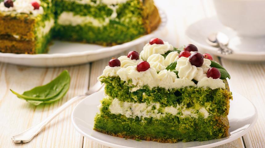 Nefis ıspanaklı pasta tarifi: Rengi gözünüzü tadı damağınızı şenlendirsin