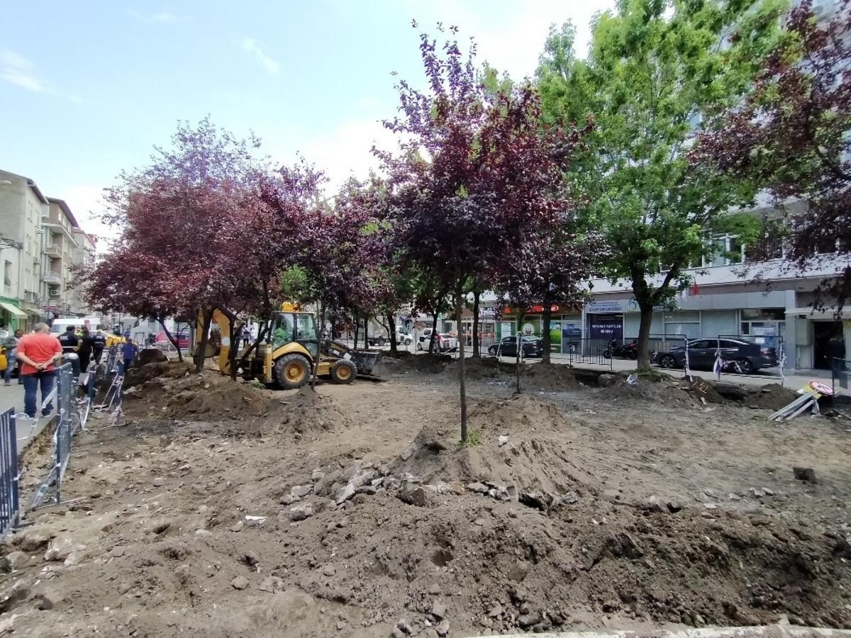 Sanatın yaşayacağı parkta &ccedil;alışmalar başladı