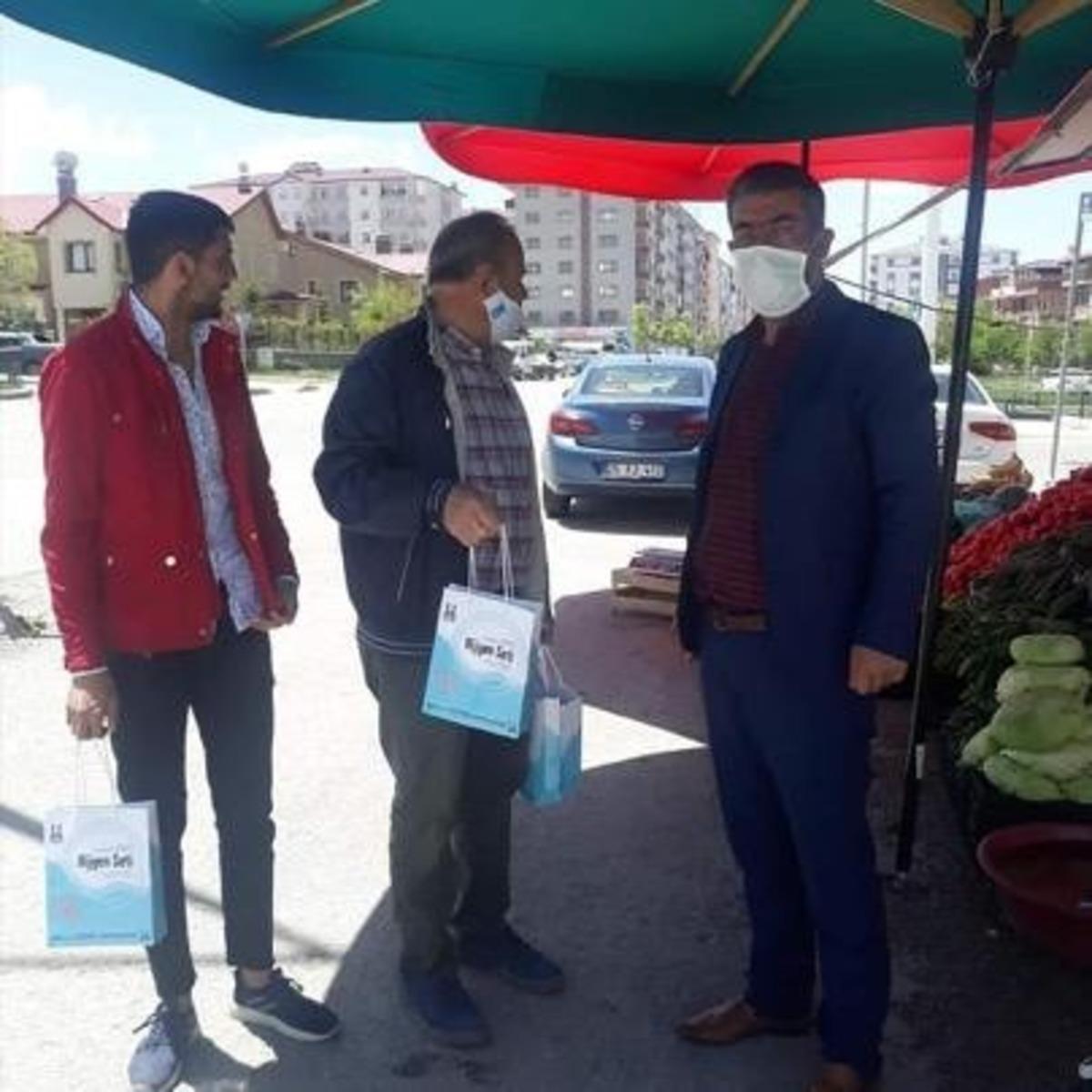 B&uuml;y&uuml;kşehir&rsquo;den vatandaşlara hijyen seti