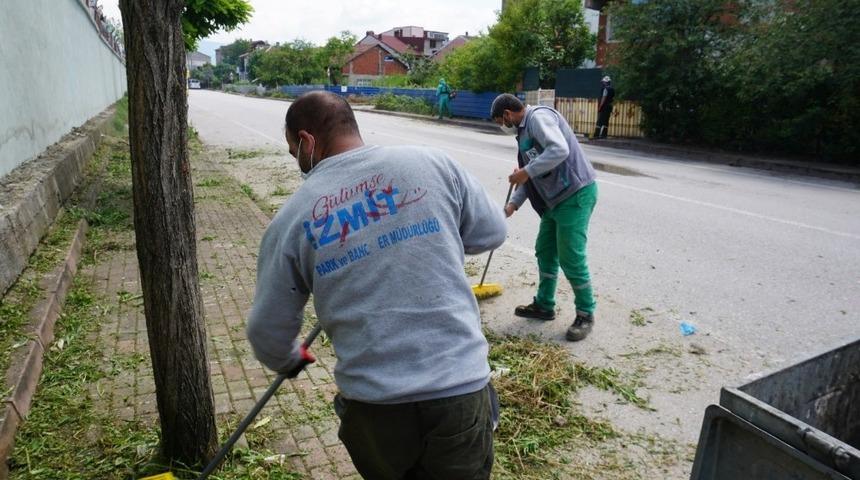 İzmit Belediyesi&rsquo;nden Sanayi Mahallesi&rsquo;nde yoğun &ccedil;alışma