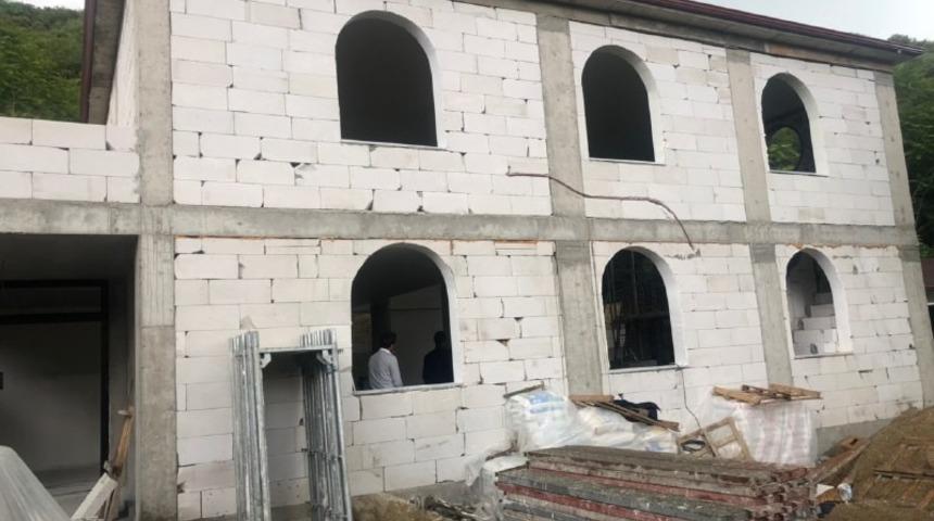 Başkan Şayir, İmam-ı Şafii Camii inşaatını inceledi