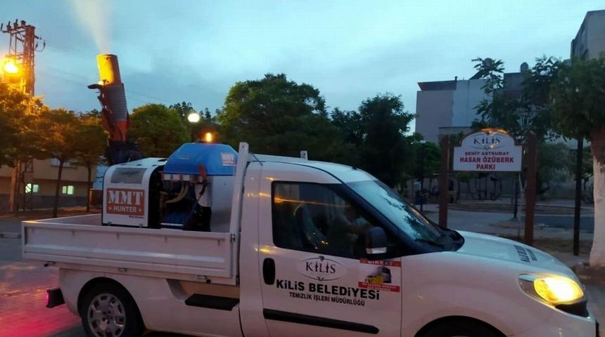 Kilis&rsquo;te ila&ccedil;lama &ccedil;alışmaları gece de devam ediyor