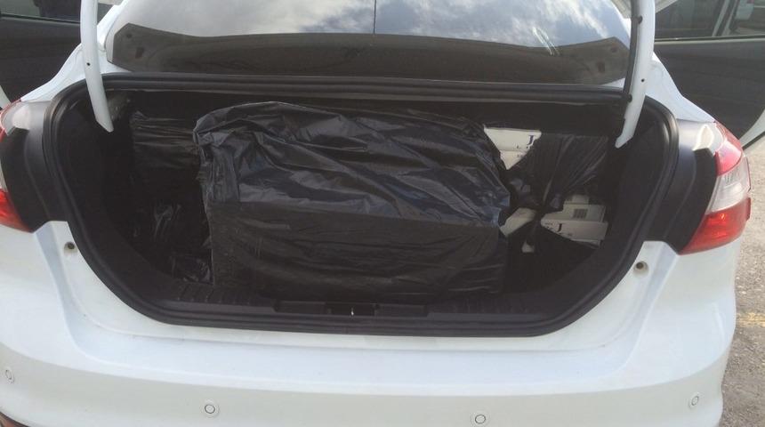 347 paket ka&ccedil;ak sigara yakalandı