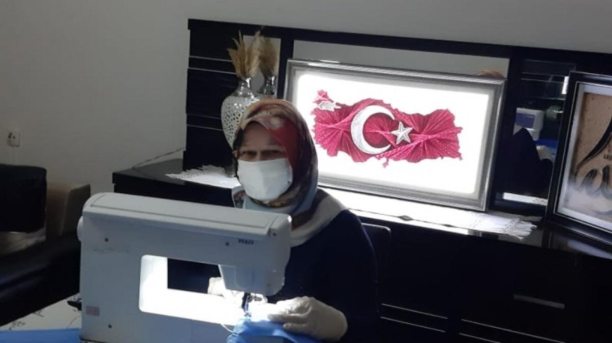 81 bin adet maske dikildi