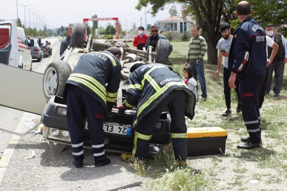 Erzincan&rsquo;da trafik kazası: 5 yaralı