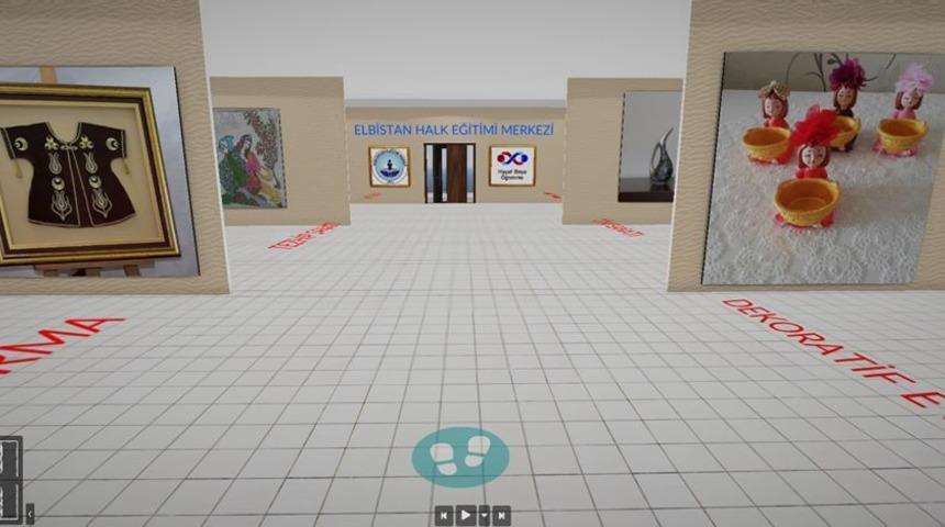 Elbistan&rsquo;da kursiyerlerin el emeği sanal sergide g&ouml;r&uuml;c&uuml;ye &ccedil;ıktı