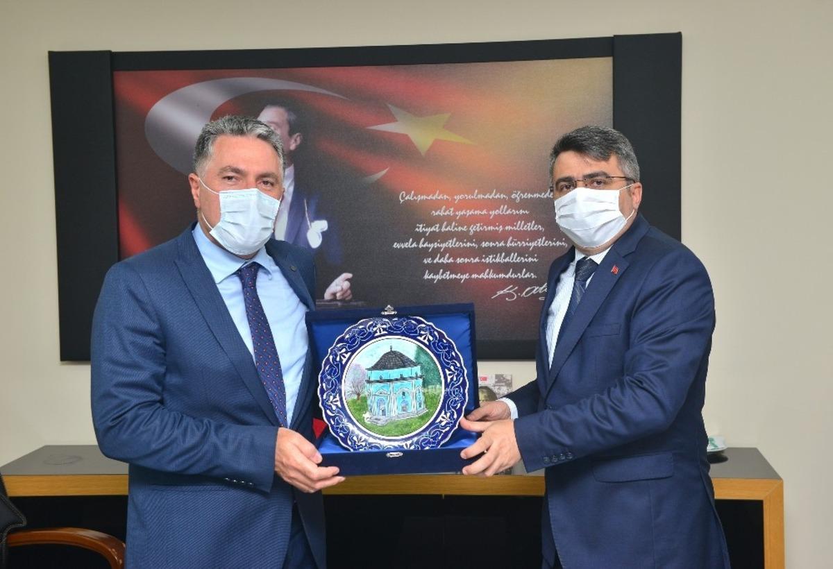 Başkan Yılamaz&rsquo;dan Tazeg&uuml;l&rsquo;e hayırlı olsun ziyareti