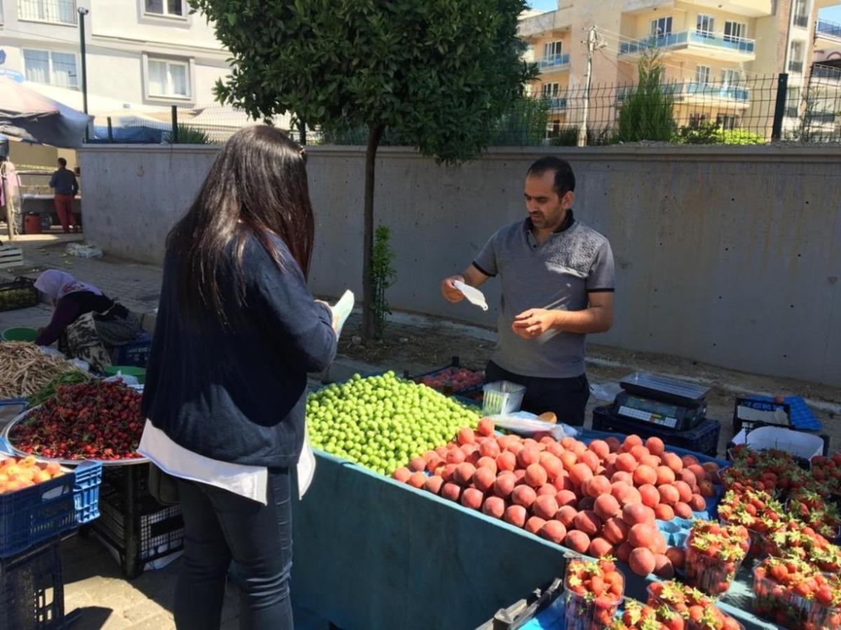 Efeler&rsquo;deki pazar yerlerinde korona tedbirleri devam ediyor