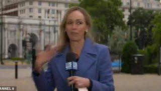 Canlı yayında muhabirin çığlıkları yükseldi!