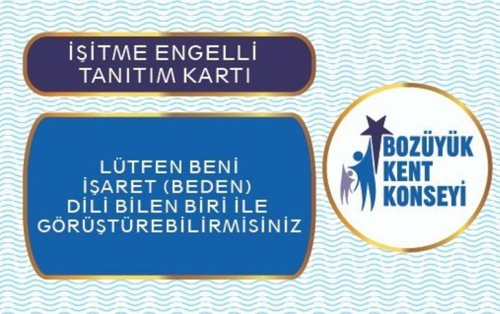 Bozüyük’te işitme engelliler için özel tanıtım kartı hazırlandı G1