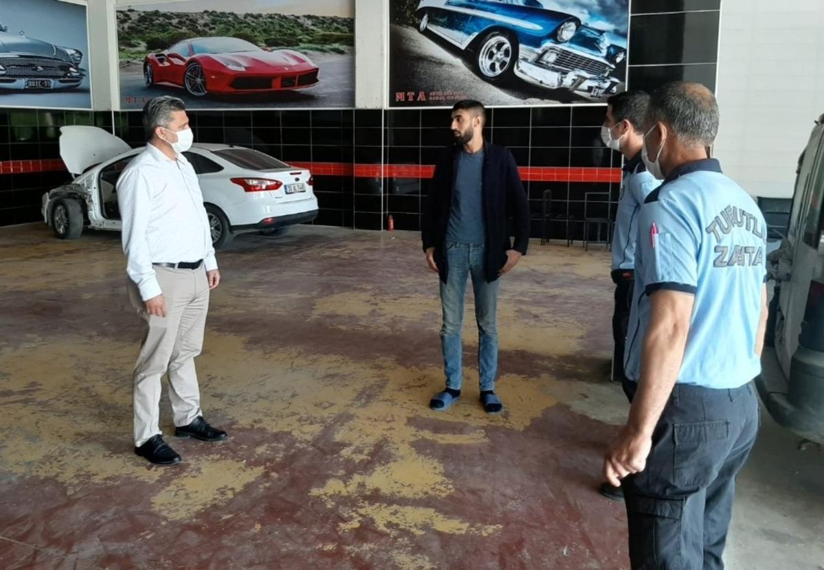 Zabıtadan Fatih Sanayi Sitesine denetim